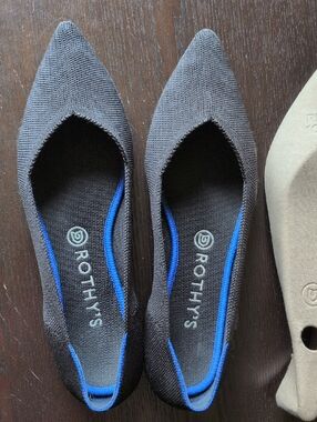 Rothy's Women's Black Pointed Flats - Size 10.5